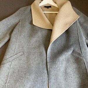 TALBOT'S Jacket. Shawl Collar M Gray/Beige